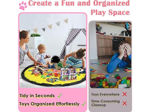Pink Toy Storage Organizer and Play