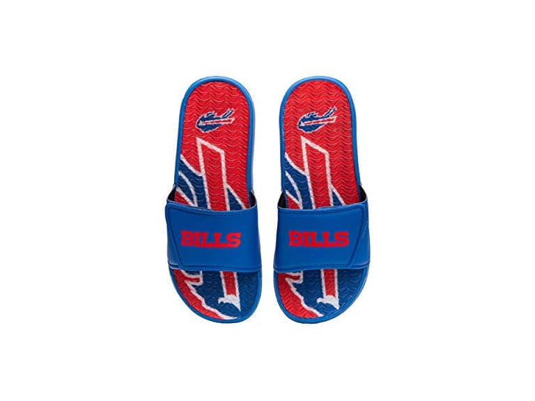 FOCO NFL Mens Wordmark Gel Slides Sandals