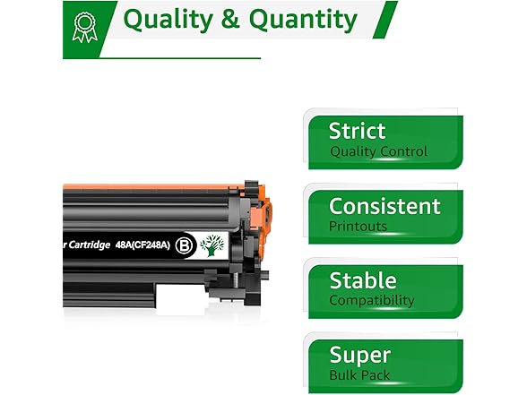 GREENSKY W0210 HP 48A Toner Cartridge 2 Pack