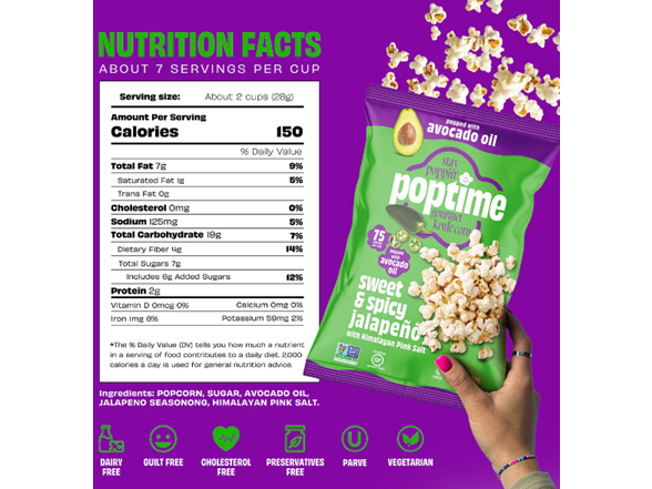 (50ct) Poptime Gourmet Popcorn Snack Bags (Your Choice)