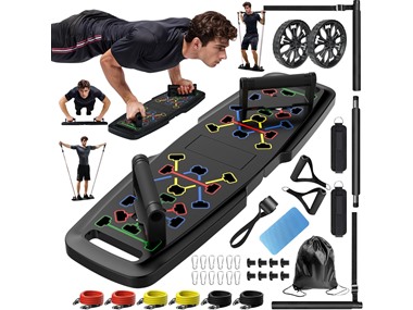 $24.99, Was $59.99, 58% Off! MQRW Push Up Board | 20 Accessories dealfomo