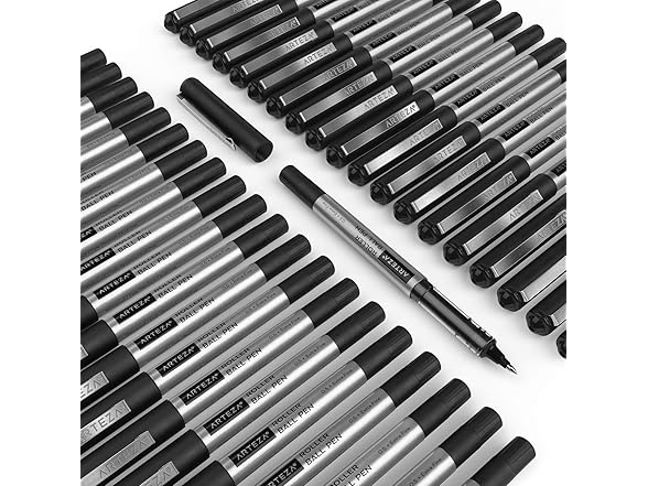 ARTEZA Rollerball Pens, 40 Pack, 0.5mm