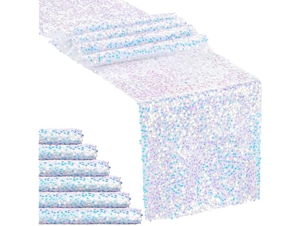 MoKoHouse Mermaid Party Table Runner 6 Pieces