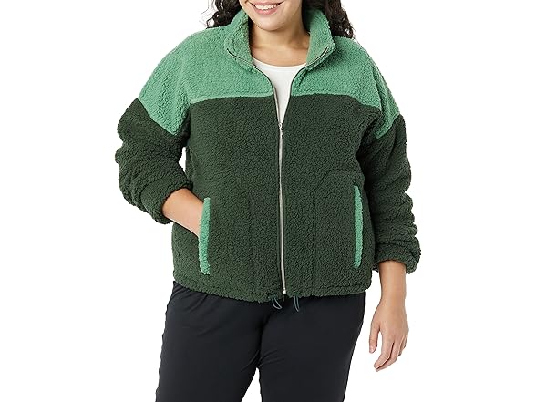 Dark Green Sage Green Shearling