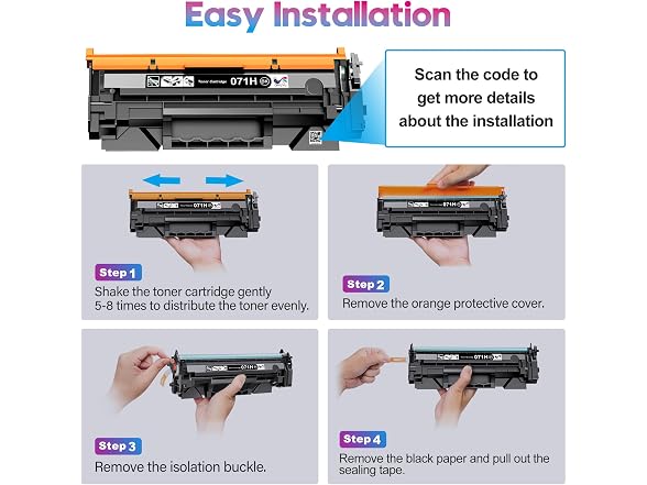 ONLYU Compatible Canon 071H 071 Toner