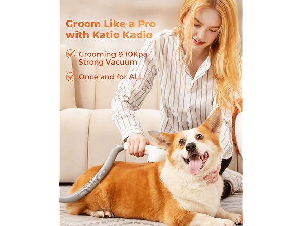 Pet Grooming Vacuum kit Dog Hair Vacuum & Dog Brush