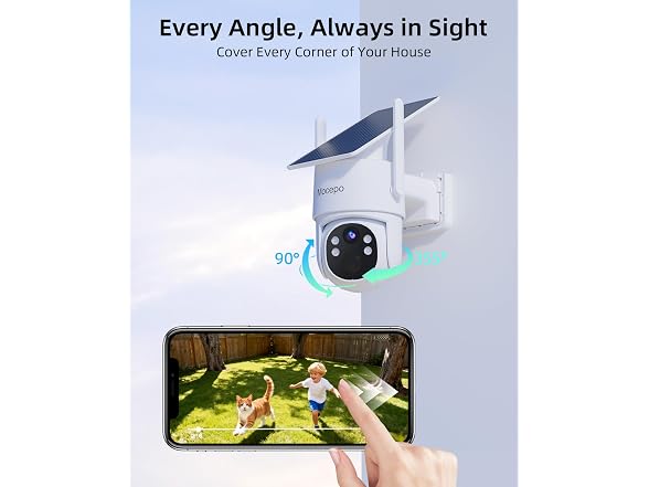mocepo Solar Outdoor Camera 4MP WiFi