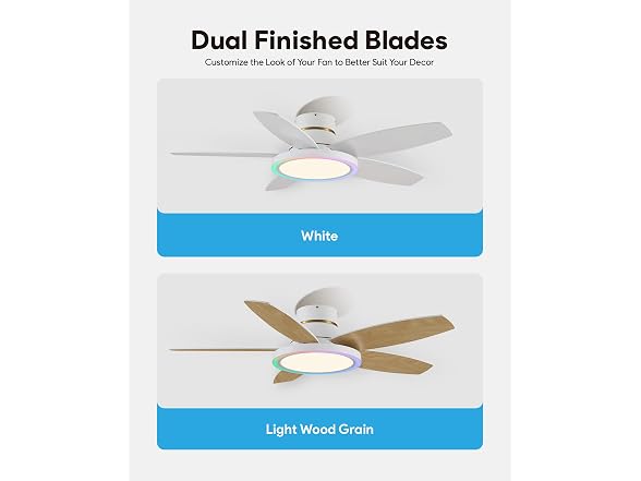 VONLUCE RGB 42in Ceiling Fan Control