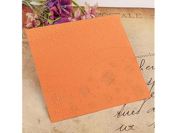 zhxcgooyx Plastic Emboss Template Christmas Snowflakes