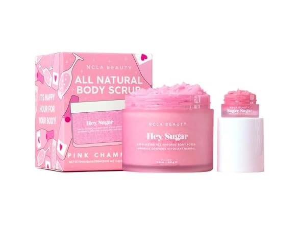 NCLA Hey Sugar Body Scrub Pink Champagne 2pc