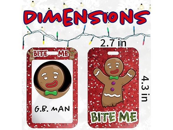 Holiday Hero Bite Me! Christmas Lanyard