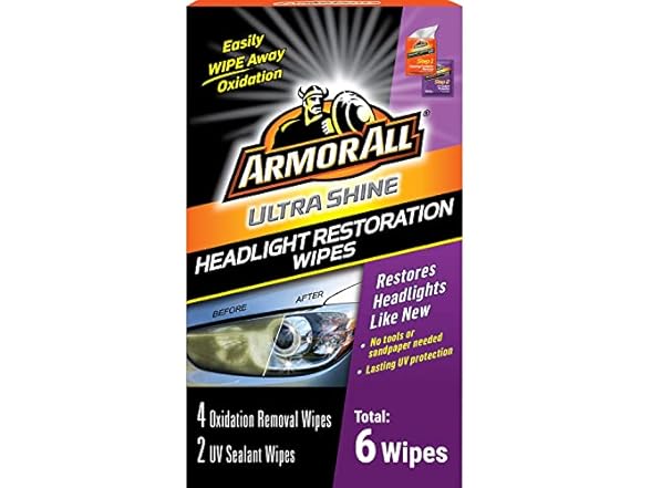 Armor All Car Headlights Cleaner Wipes ,