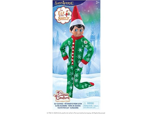 The Elf on the Shelf Snowflake Snuggle Onesie PJs