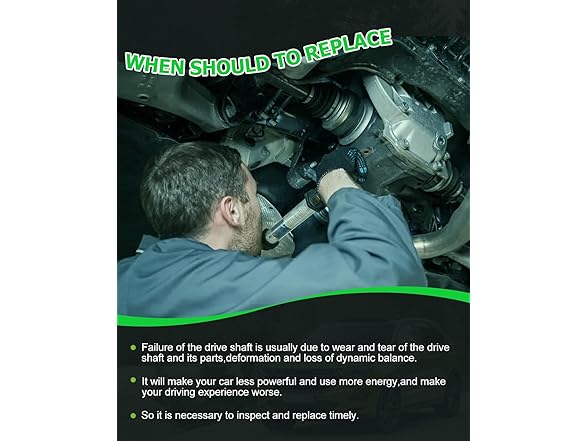 SCITOO 35.5" Steel Front Driveshaft