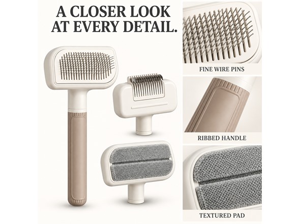 3-in-1 Pet Grooming Brush Kit