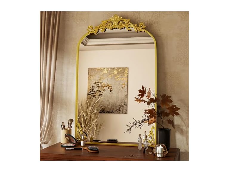 VooBang BC125925060016 Vintage Arched Bathroom Mirror