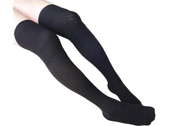 spomei Winter Thigh High Sock for Women