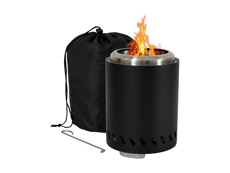 Sunnydaze Tabletop Smokeless Fire Pit Kit- Choose Color