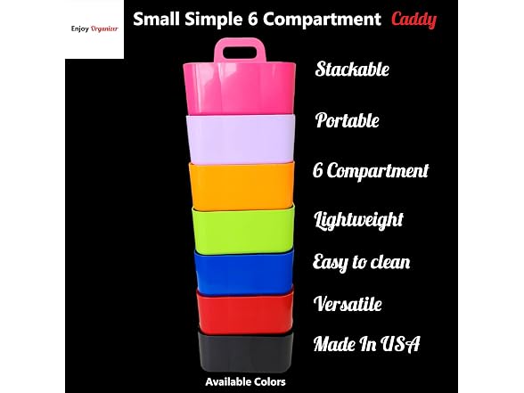 Small Stackable and Portable Simple 6-Compart