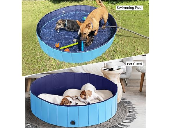 Yaheetech Foldable Dog Pool Collapsible Hard