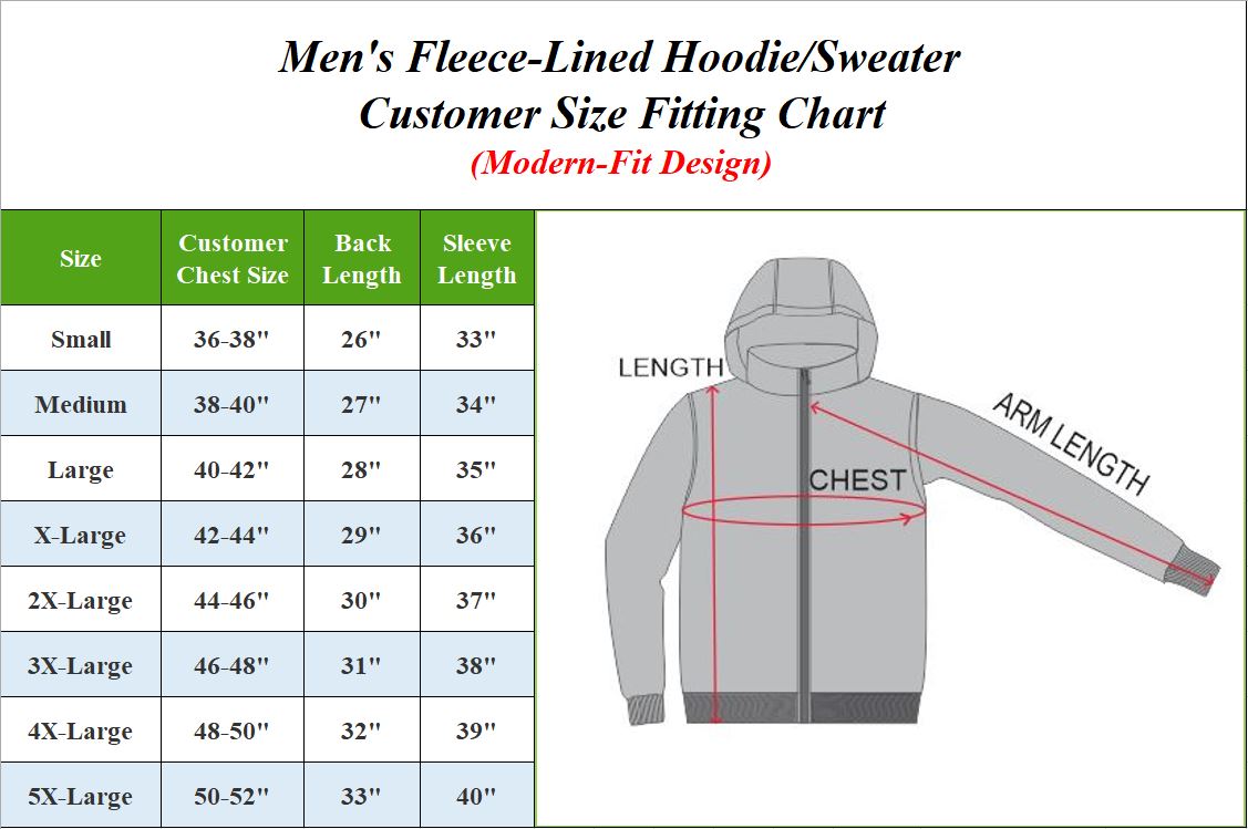 3Pk Asst Mens Fleece-Lined Pullover Hoodie - Gallery 11