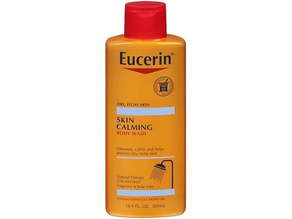 Eucerin Skin Calming Body Wash Cleanses and Calms