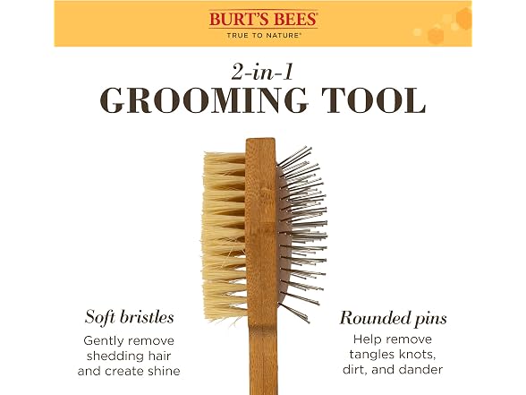 Burt's Bees for Pets Dog Brush for Shedding, Pin &