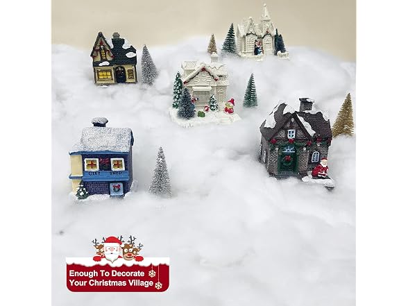 Fake Snow Decorations, 30 Sqft Fiber Sof