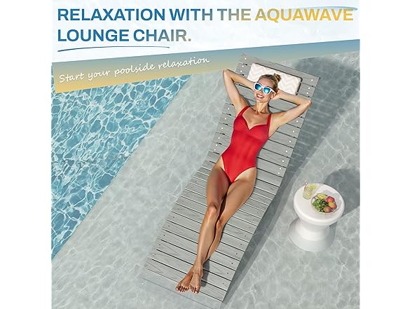 Aruba Blue In Pool Lounge Chair