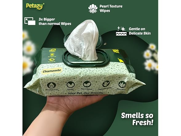 Petazy Pet Wipes for Dogs & Cats (400Ct)
