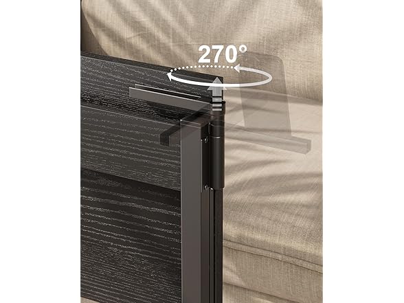 Tatub 24" Folding TV Tray Table, C Shape