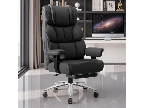BestGlory Office Desk Chair, Big and Tall Leather Gaming Chair (Open Box)