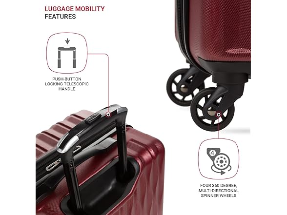 SwissGear 8018 Expandable Luggage, Hard Shell