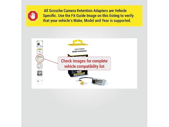 Scosche Backup Camera Harness Chrysler/Dodge/Jeep