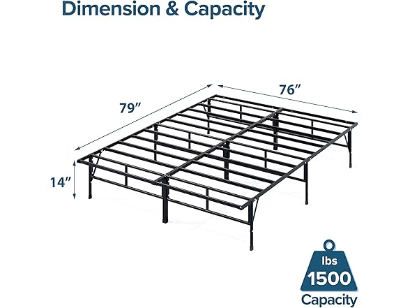 ZINUS 14" King SmartBase Compack Mattress Foundation