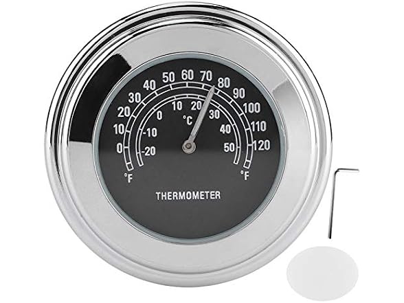 Akozon 1in 7/8in Handlebar Clock Thermometer Mount