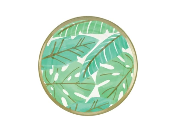 Green Gold Palm Leaf