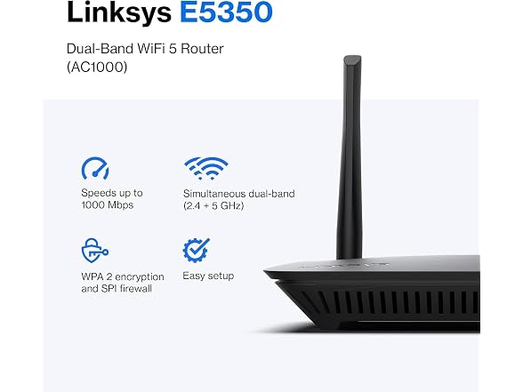 LINKSYS E5350 BlackDual-Band Router