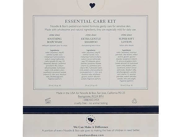 Noodle & Boo Essential Care 3 Piece Kit