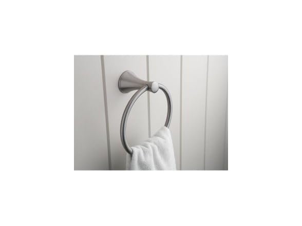 KOHLER K-13435-CP Coralais Towel Ring,