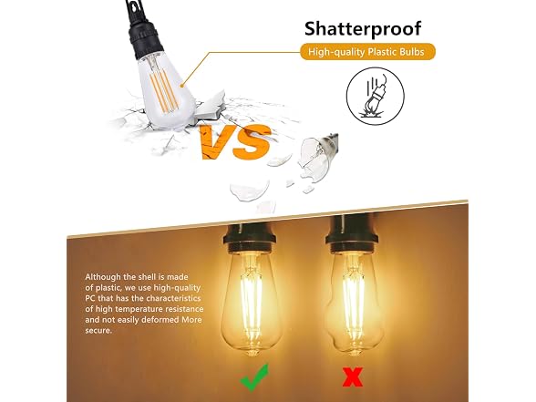 BORT ST58 Edison Bulbs