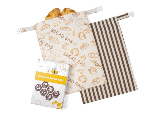 GDDAY Beeswax Bread Bags, 2 Pack XL
