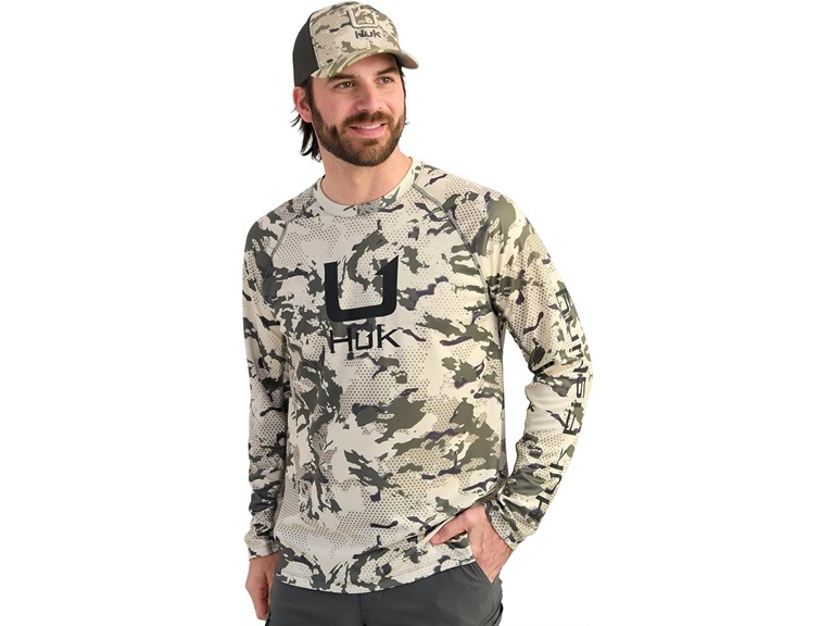 HUK Men's Standard KC Scott Patterned Pursuit Performance Fishing Shirt