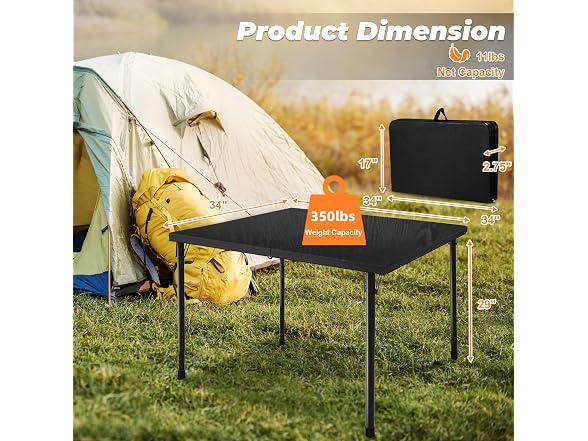 Outspurge 34" Folding Table
