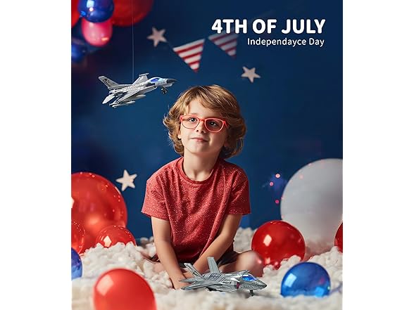 2 Pc Airplane Toys with Lights for Boys