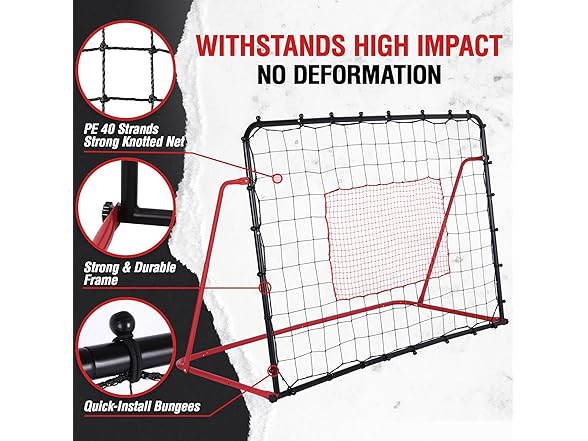 ZEALFEEL Soccer Rebounder Net