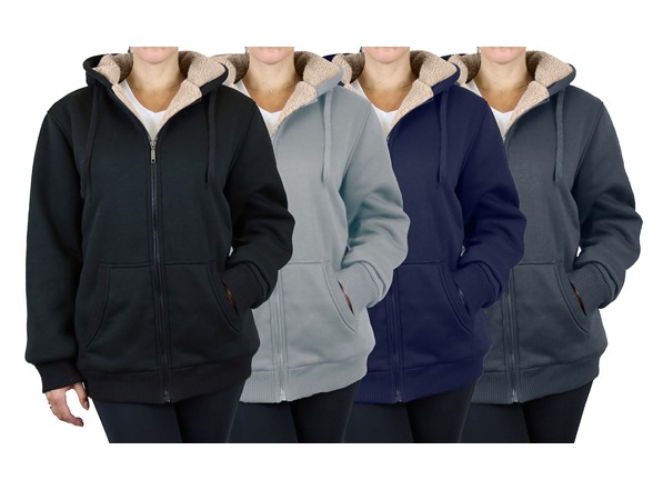 Womens Super Heavyweight Sherpa Hoodie (1 or 2pk)