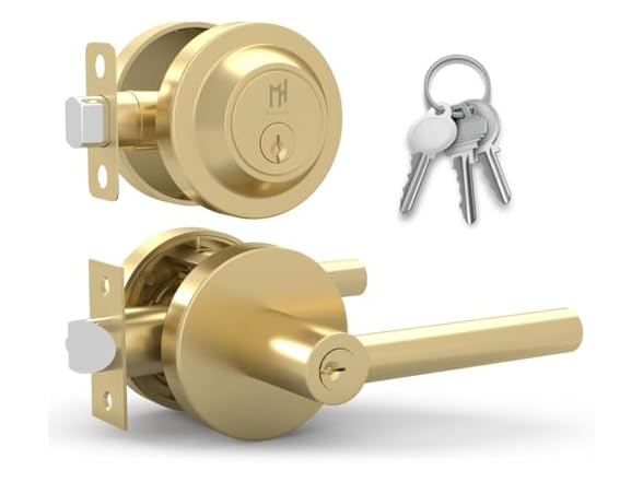 Satin Brass Entry - Combo