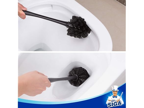 MR.SIGA Toilet Plunger and Bowl Brush Combo