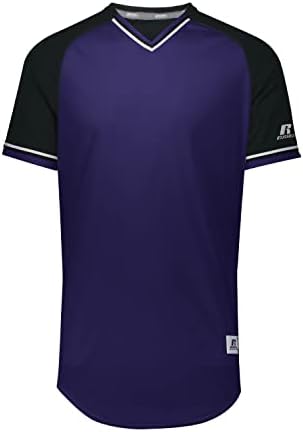 Russell Athletic Youth Classic V-Neck Jersey Purple/Black/White S
